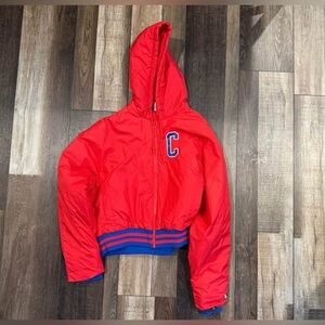 Champion Red Hooded Puffer Jacket
